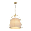 Load image into Gallery viewer, Spanish Farmhouse 4-Light Drum Beige Linen Lantern Pendant
