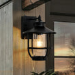 Load image into Gallery viewer, Vintage 1-Light Black Cabin Wall Lantern Outdoor Sconce
