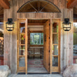 Load image into Gallery viewer, Vintage 1-Light Black Cabin Wall Lantern Outdoor Sconce
