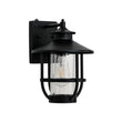 Load image into Gallery viewer, Vintage 1-Light Black Cabin Wall Lantern Outdoor Sconce
