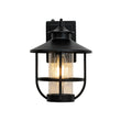 Load image into Gallery viewer, Vintage 1-Light Black Cabin Wall Lantern Outdoor Sconce
