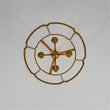 Load image into Gallery viewer, Vintage 4-Light Antique Gold Metal Cylinder Cage Lantern Pendant
