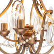 Load image into Gallery viewer, Vintage 4-Light Distressed Candle Crystal Empire Semi Flush
