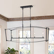 Load image into Gallery viewer, Vintage 5-Light Candle Style Arched Rectangle Island Chandelier
