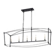 Load image into Gallery viewer, Vintage 5-Light Candle Style Arched Rectangle Island Chandelier
