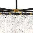 Load image into Gallery viewer, Vintage 6-Light Water Glass Wide Drum Lantern Chandelier
