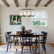 Load image into Gallery viewer, Vintage 6-Light Water Glass Wide Drum Lantern Chandelier
