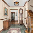 Load image into Gallery viewer, Vintage Black 2-Light Water Glass Drum Semi Flush Mount
