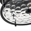 Load image into Gallery viewer, Vintage Black 2-Light Water Glass Drum Semi Flush Mount

