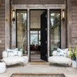 Load image into Gallery viewer, Vintage Black Castle Cage Wall Lantern Outdoor Sconce
