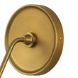 Load image into Gallery viewer, Vintage Brass 1-Light Linen Shade Fabric Vanity Wall Lamp
