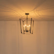 Load image into Gallery viewer, Vintage 4-Light Candle Style Arched Square Cage Pendant
