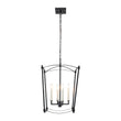 Load image into Gallery viewer, Vintage 4-Light Candle Style Arched Square Cage Pendant

