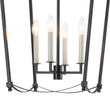 Load image into Gallery viewer, Vintage 4-Light Candle Style Arched Square Cage Pendant
