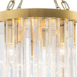 Load image into Gallery viewer, Vintage Luxe 2-Tier Brass Dazzling Crystal Round Ceiling Light

