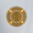 Load image into Gallery viewer, Vintage Luxe 2-Tier Brass Dazzling Crystal Round Ceiling Light
