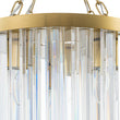 Load image into Gallery viewer, Vintage Luxe 2-Tier Brass Dazzling Crystal Round Ceiling Light
