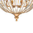 Load image into Gallery viewer, Vintage Luxe Antique Bronze Crystal Globe Lantern Chandelier
