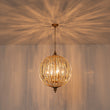 Load image into Gallery viewer, Vintage Luxe Antique Bronze Crystal Globe Lantern Chandelier

