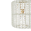 Load image into Gallery viewer, Vintage Luxe Faceted Crystal Tall Cylindrical Cage Ceiling Light
