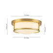 Load image into Gallery viewer, Vintage Opal Glass Drum Dimmable LED Semi Flush Mount
