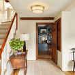 Load image into Gallery viewer, Vintage Opal Glass Drum Dimmable LED Semi Flush Mount
