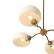 Load image into Gallery viewer, Vintage Scandinavian 4-Light Milky Glass Shade Sputnik Chandelier
