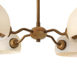 Load image into Gallery viewer, Vintage Scandinavian 4-Light Milky Glass Shade Sputnik Chandelier
