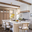 Load image into Gallery viewer, Vintage Single White Fabric Brass Curved Metal Lantern Pendant
