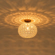 Load image into Gallery viewer, Vintage Luxe 1-Light Faceted Crystal Sphere Cage Semi Flush
