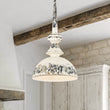 Load image into Gallery viewer, French Vintage 1-Light Weathered Metal Dome Kitchen Pendant
