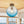 Load image into Gallery viewer, Farmhouze Light - 1 - Light Colored Tinted Ribbed Glass Globe Ceiling Light - Ceiling Light - Blue - 
