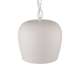 Farmhouze Light - 1 - Light Danish Simple Metal White Pendant Light - Pendant - Bell Shade - 