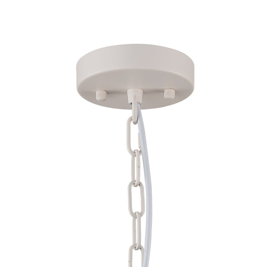 Farmhouze Light - 1 - Light Danish Simple Metal White Pendant Light - Pendant - Bell Shade - 