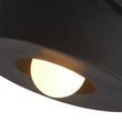 Load image into Gallery viewer, Farmhouze Light - 1 - Light Deep Red Drum Resin Semi Flush Mount - Ceiling Light - Black - 
