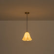 Load image into Gallery viewer, Farmhouze Light-1-Light Milk White Glass Pleated Twirling Gown Pendant-Pendant-White Glass-
