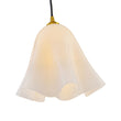 Load image into Gallery viewer, Farmhouze Light-1-Light Milk White Glass Pleated Twirling Gown Pendant-Pendant-White Glass-
