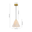 Load image into Gallery viewer, Farmhouze Light-1-Light Milk White Glass Pleated Twirling Gown Pendant-Pendant-White Glass-
