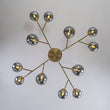 Load image into Gallery viewer, Farmhouze Light-12-Light Smoked Glass Bubble Branch Semi Flush Mount-Ceiling Light-47.2 in-
