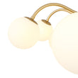 Load image into Gallery viewer, Farmhouze Light-12-Light Tiered Frosted Glass Bubble Brass Sputnik Chandelier-Chandelier-Brass-

