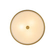 Load image into Gallery viewer, Farmhouze Light-20" Mid-Century Brass White Fabric Round Drum Ceiling Light-Ceiling Light-Brass-
