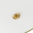Load image into Gallery viewer, Farmhouze Light-20" Mid-Century Brass White Fabric Round Drum Ceiling Light-Ceiling Light-Brass-
