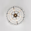 Load image into Gallery viewer, Farmhouze Light-23.6in Mid-Century Layered Textured Glass Round Ceiling Light-Chandelier-Black-
