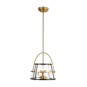 Farmhouze Light - 3 - Light Drum Seeded Glass Lantern Ceiling Light - Ceiling Light - 3 - Light - 