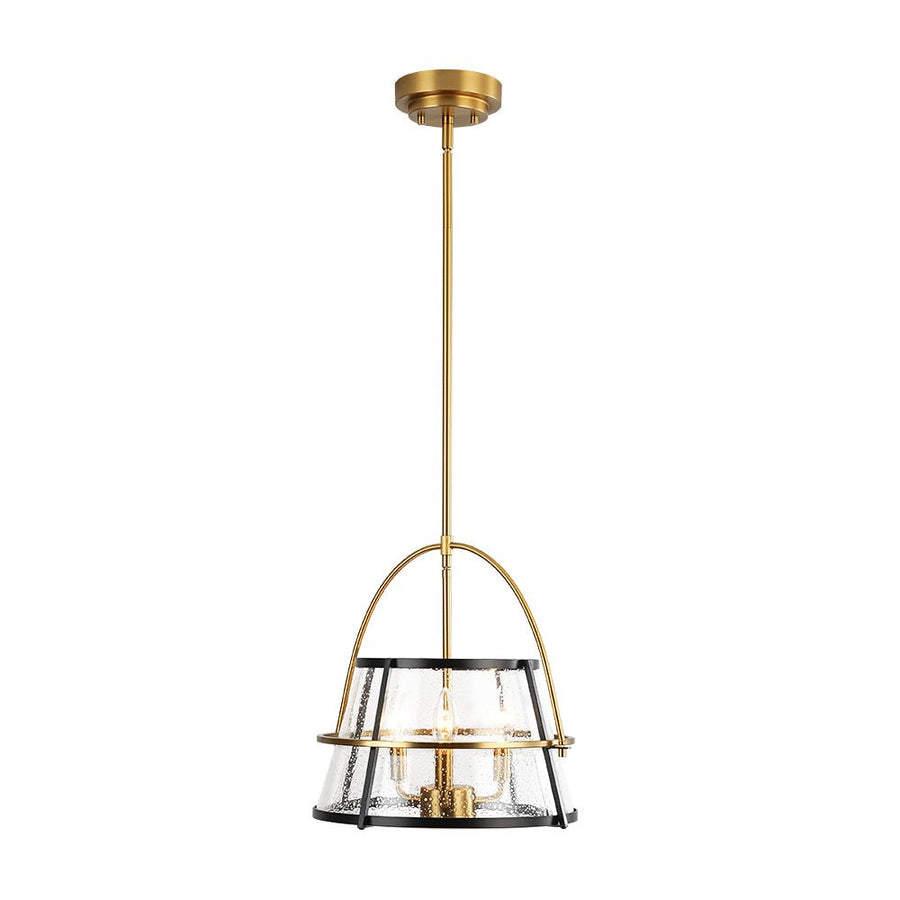 Farmhouze Light - 3 - Light Drum Seeded Glass Lantern Ceiling Light - Ceiling Light - 3 - Light - 