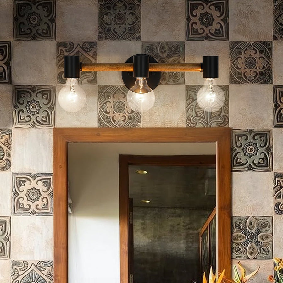 Farmhouze Light - 3 - light Industrial Rustic Vanity Light Wall Sconce - Wall Sconce - 3 - Light - 