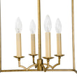 Load image into Gallery viewer, Farmhouze Light - 4 - Light Antique Brass Candle Style Metal Lantern Pendant - Chandelier - 4 - Light - 

