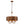 Load image into Gallery viewer, Farmhouze Light-5-Light Candle Style Rust Iron Drum Pendant-Pendant-Rust-
