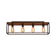 Load image into Gallery viewer, Farmhouze Light - 5 - Light Rectangular Cage Flush Mount Ceiling Light - Ceiling Light - 4 Bulbs - 
