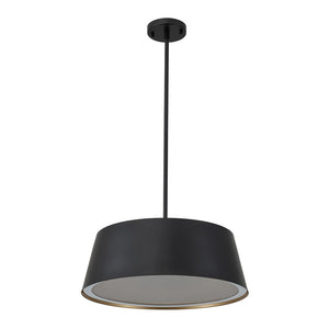 Farmhouze Light-5-Light Scandinavia Matte Black Drum Pendant Light-Pendant-Black-